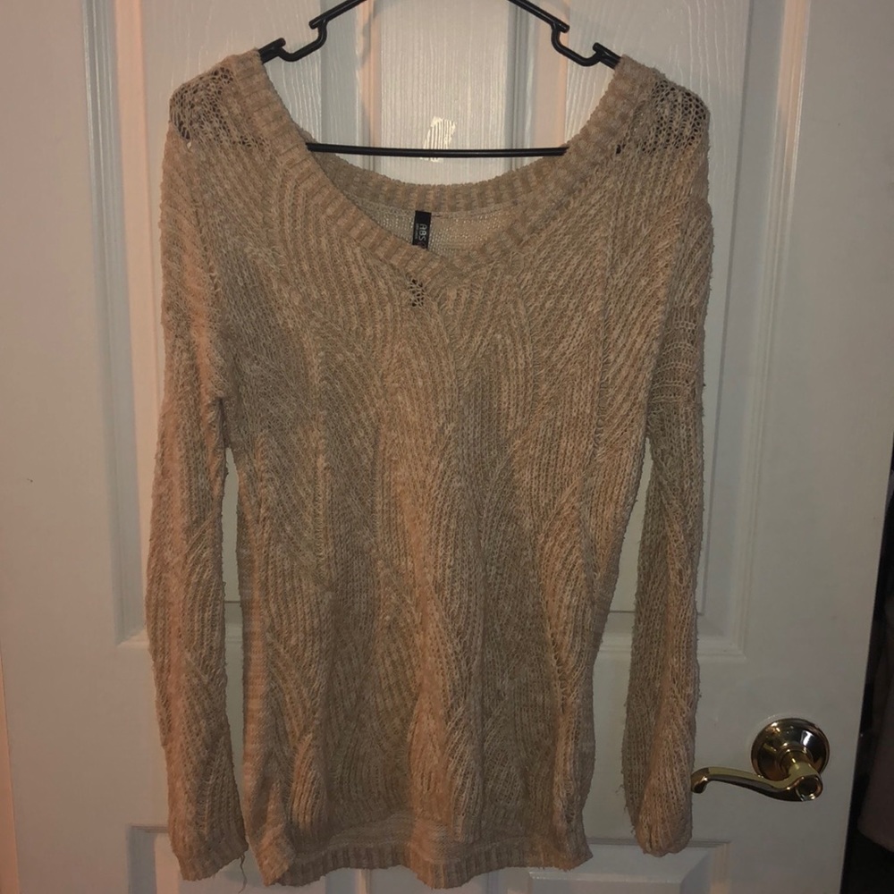 V-Neck Knit Sweater!
